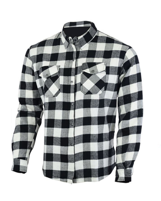 Motorcycle  Shirt - WHITE - ZIP
