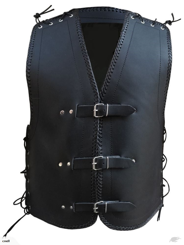 Thick Leather Vest (V181)