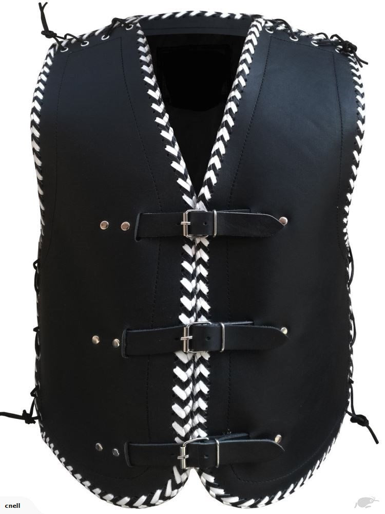 Thick Leather Vest (V181)