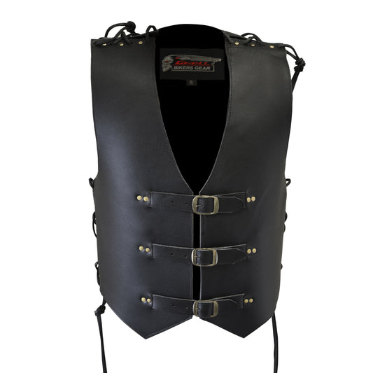 MOTORCYCLE LEATHER VEST(V205)