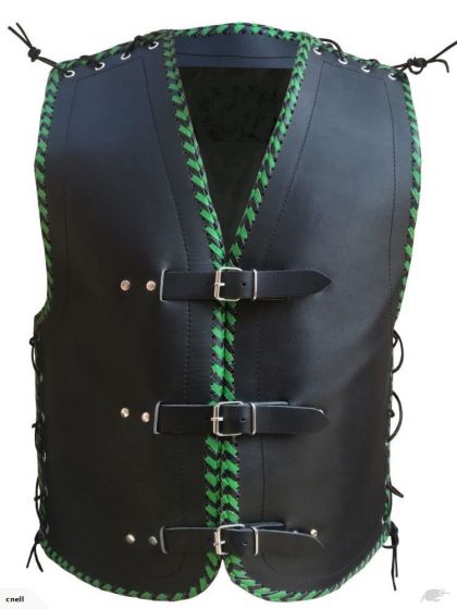 Thick Leather Vest (V181)