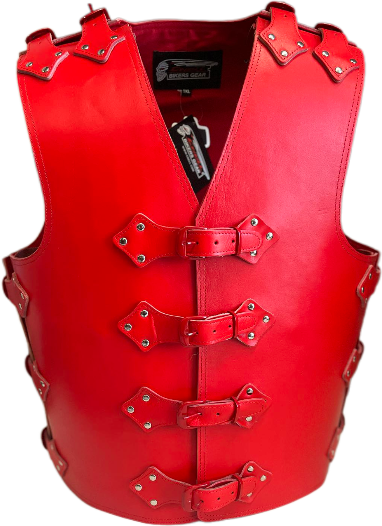 4mm thick leather vest