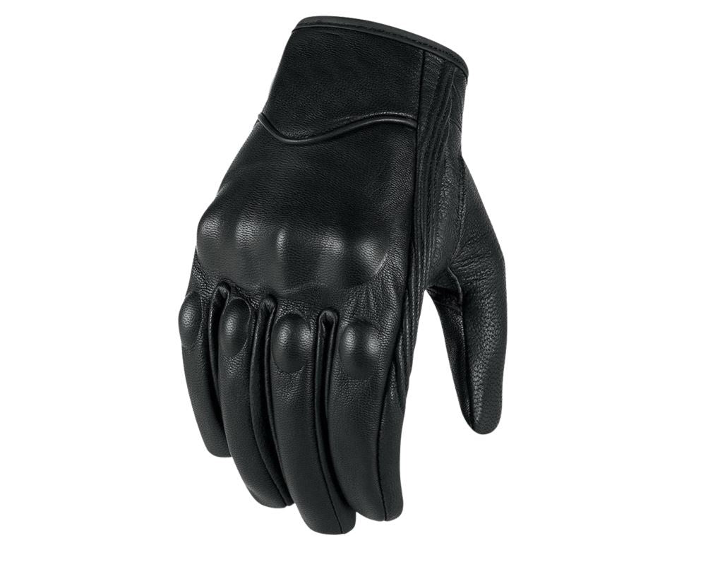 Leather Motorcycle Gloves (Short) - G001