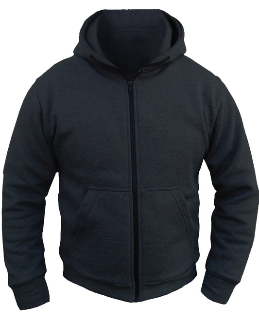 Motorcycle Hoodie (Lined With Armour) - KJBLK