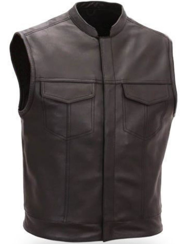 LEATHER VEST (V172)