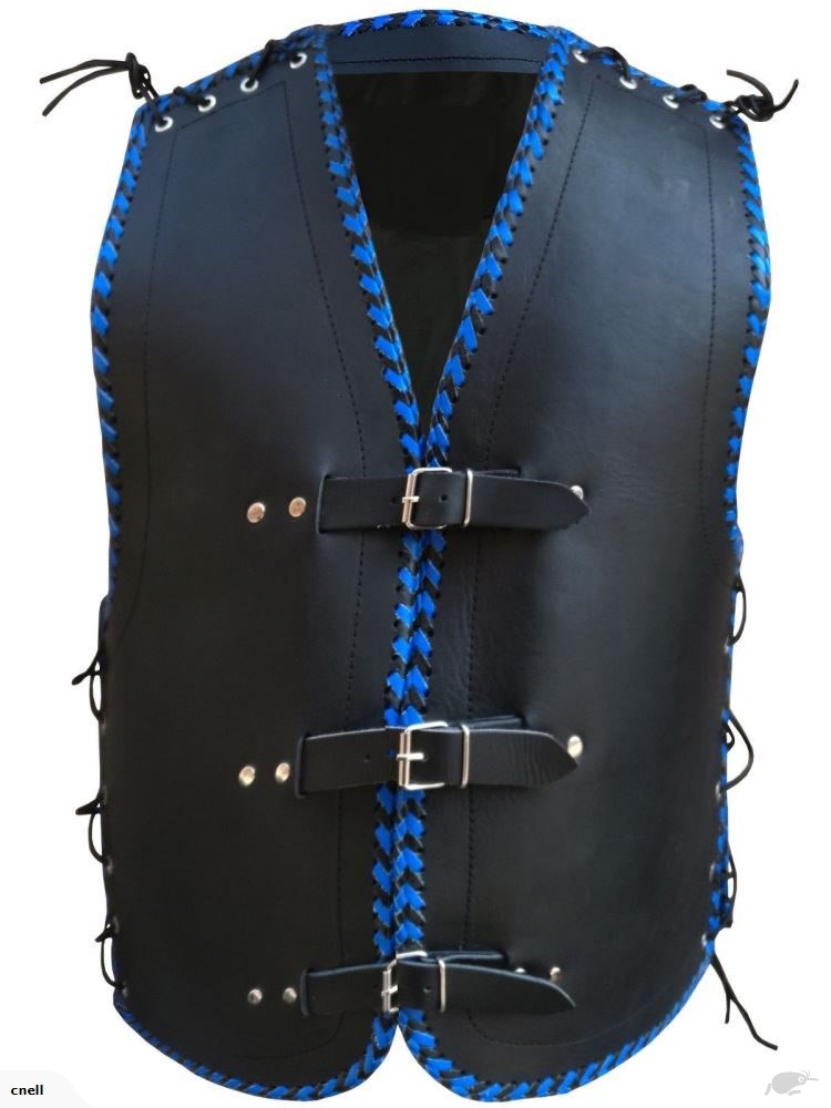 Thick Leather Vest (V181)