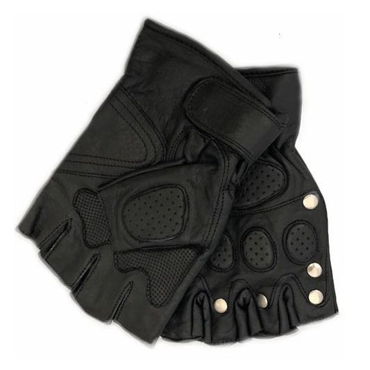 Leather Fingerless Gloves - G007