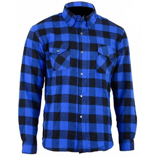 Motorcycle  Shirt - BLUE - Button