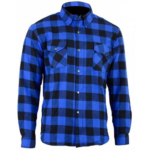 Motorcycle  Shirt Blue ZIP (KSZIPBLU)